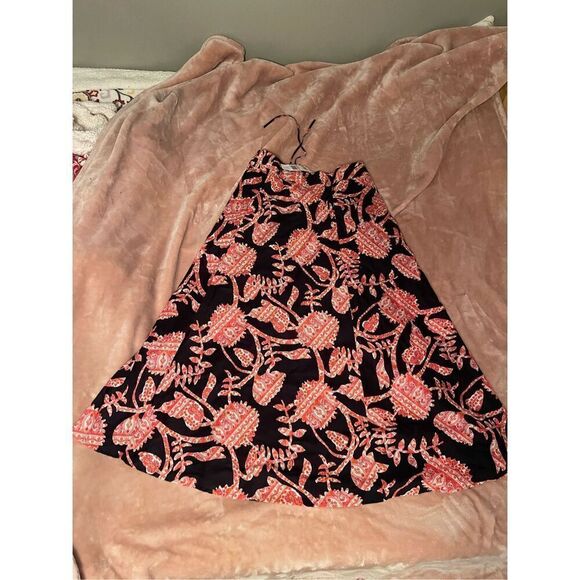 Tommy Hilfiger Women’s A Line Blue Red Paisley Maxi Skirt Floral Paisley Sz 10 N - Picture 12 of 12